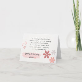 Mooie Floral Jubileum Kaart