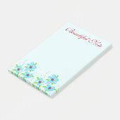 Mooie Floral Kantoor Note (Schuin)