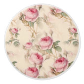 Mooie Floral Keramische Knop (Voorkant)