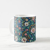 Mooie  Floral Koffiemok (Voorkant links)