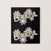 Mooie Floral Kunst Legpuzzel (Verticaal)