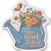 Mooie Floral Kunst Sticker (Voorkant)