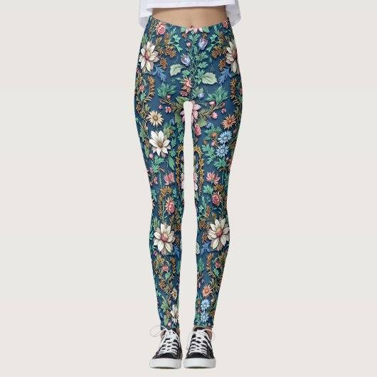 Mooie  Floral Leggings (Voorkant)