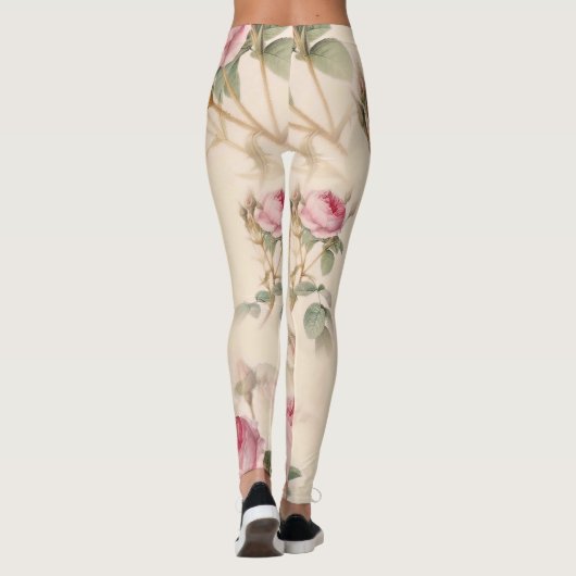 Mooie  Floral Leggings (Achterkant)