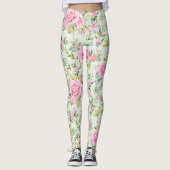 Mooie Floral-Leggings Leggings (Voorkant)