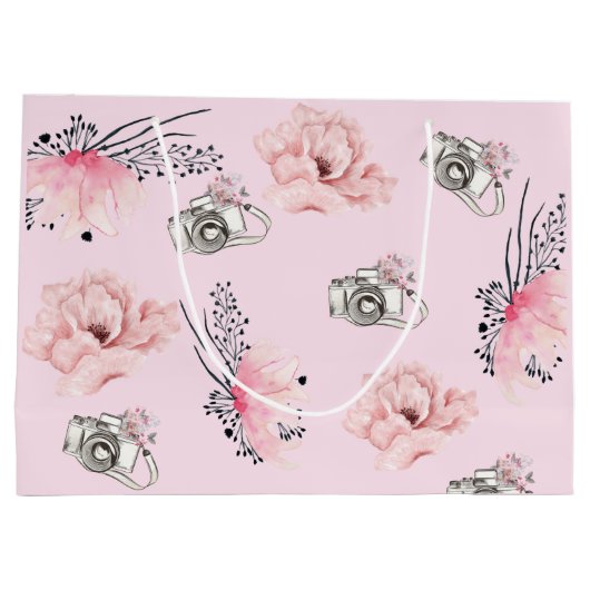 Mooie Floral Light Camera Groot Cadeauzakje (Achterkant)