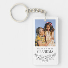 Mooie Floral Line Art Best Grandma Foto