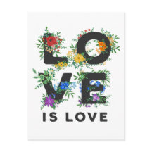 Mooie Floral Love is Love Pride