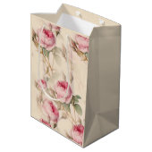 Mooie  Floral Medium Cadeauzakje (Achterkant Gekanteld)