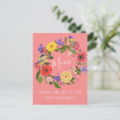 Mooie, floral met Happy Moederdag Briefkaart (Staand voorkant)