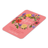 Mooie, floral met Happy Moederdag Magneet (Linkerzijde)