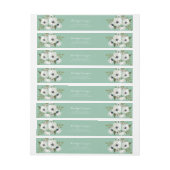 Mooie Floral Mint retour adres label (Vel)