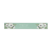 Mooie Floral Mint retour adres label (Individueel)