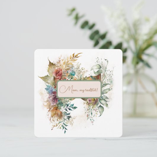 Mooie Floral-Moederdag (Staand voorkant)