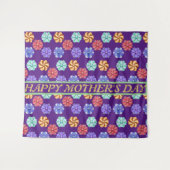 Mooie Floral-Moederdag Wandkleed (Voorkant (horizontaal))