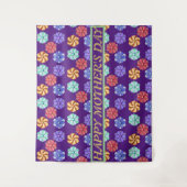 Mooie Floral-Moederdag Wandkleed (Voorkant)