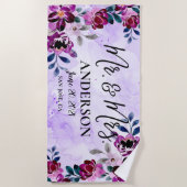 Mooie Floral Mr. & Mrs Wedding of Jubileum Strandlaken (Voorkant)