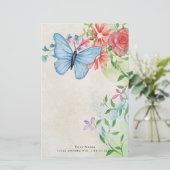 Mooie Floral-Natuur Briefpapier (Staand voorkant)