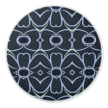 Mooie Floral Navy Cabinet pull