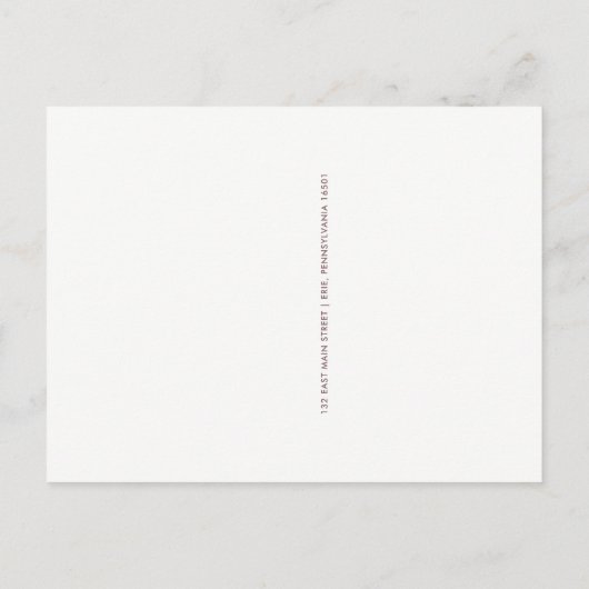 Mooie Floral | Nieuwe aankondiging adreswijziging (Achterkant)