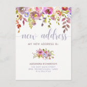 Mooie Floral | Nieuwe aankondiging adreswijziging (Voorkant)