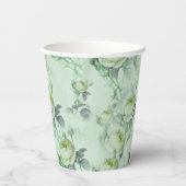 Mooie Floral Papieren Bekers (Achterkant)