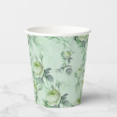 Mooie Floral Papieren Bekers (Voorkant)