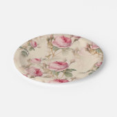 Mooie  Floral Papieren Bordje (Gekanteld)