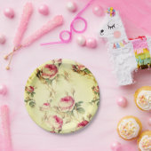 Mooie  Floral Papieren Bordje (Feest)