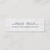 Mooie Floral Pattern Girly Mini Visitekaartje (Achterkant)