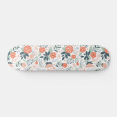 Mooie Floral Pattern Girly Persoonlijk Skateboard (Horizontaal)