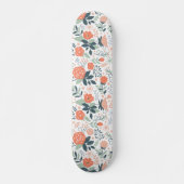 Mooie Floral Pattern Girly Persoonlijk Skateboard (Voorkant)