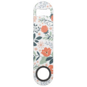 Mooie Floral Pattern Girly Speed Flessenopener (Achterkant)
