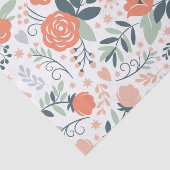 Mooie Floral Pattern Girly Tissuepapier (Detail)