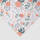 Mooie Floral Pattern Girly Tissuepapier (Detail)