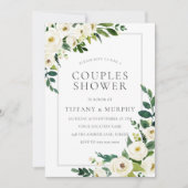Mooie Floral prachtige Elegant Couples Shower Kaart (Voorkant)