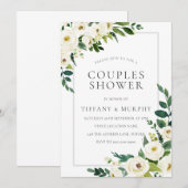 Mooie Floral prachtige Elegant Couples Shower Kaart (Voorkant / Achterkant)
