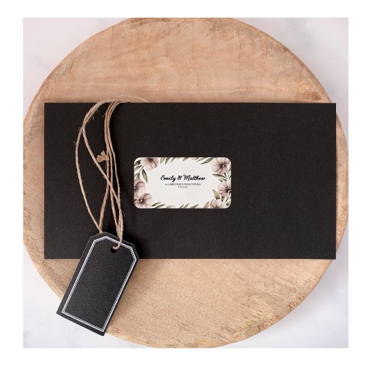 Mooie Floral Return-adreslabels Etiket