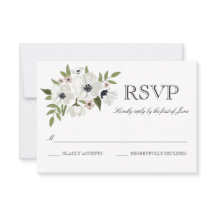 Mooie Floral RSVP-kaart