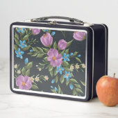 Mooie Floral Sketch Metal Lunch Box (In situ)