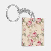 Mooie  Floral Sleutelhanger (Voorkant Links)