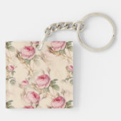 Mooie  Floral Sleutelhanger (Achterkant)
