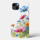 Mooie Floral Spring Waterverf Bloemenkunst Case-Mate iPhone Case (Achterkant)
