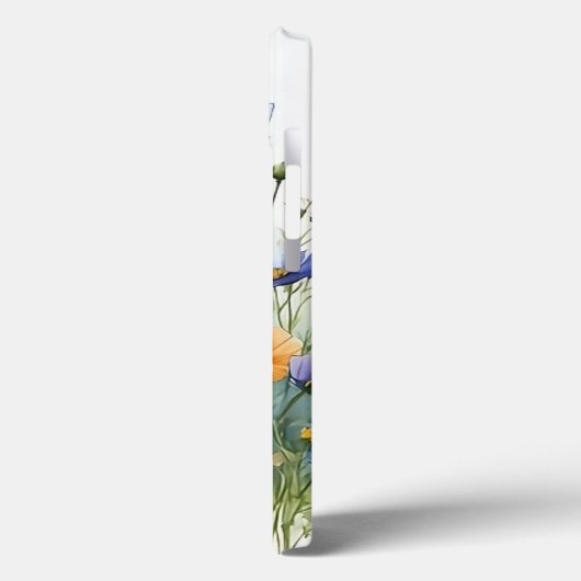 Mooie Floral Spring Waterverf Bloemenkunst Case-Mate iPhone Case (Achterkant / Links)