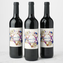 Mooie Floral StarJoodse Feestdagen Bat Mitzvah