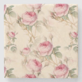 Mooie  Floral Stenen Onderzetter (Voorkant)