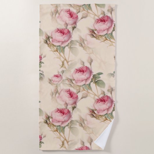 Mooie  Floral Strandlaken (Voorkant)