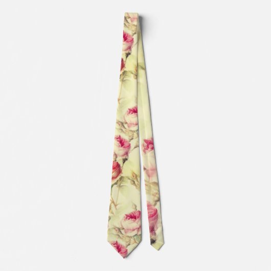 Mooie  Floral Stropdas (Voorkant)