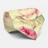 Mooie  Floral Stropdas (Opgerold)