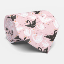 Mooie Floral Swan Stropdas